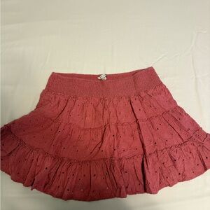 American Eagle Outfitters Coral A-Line Skirt